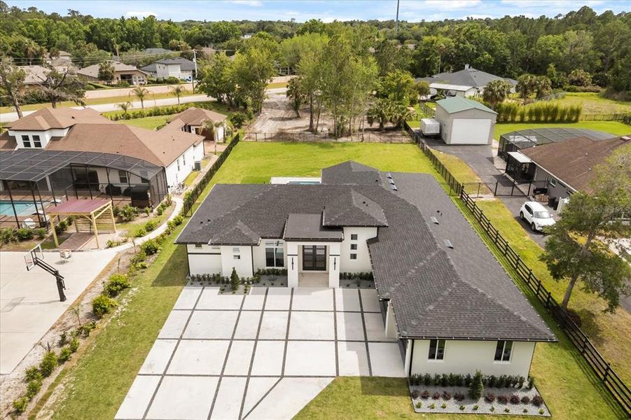 Front exterior of a new home in , Sanford, FL, highlighting curb appeal (Image 32).