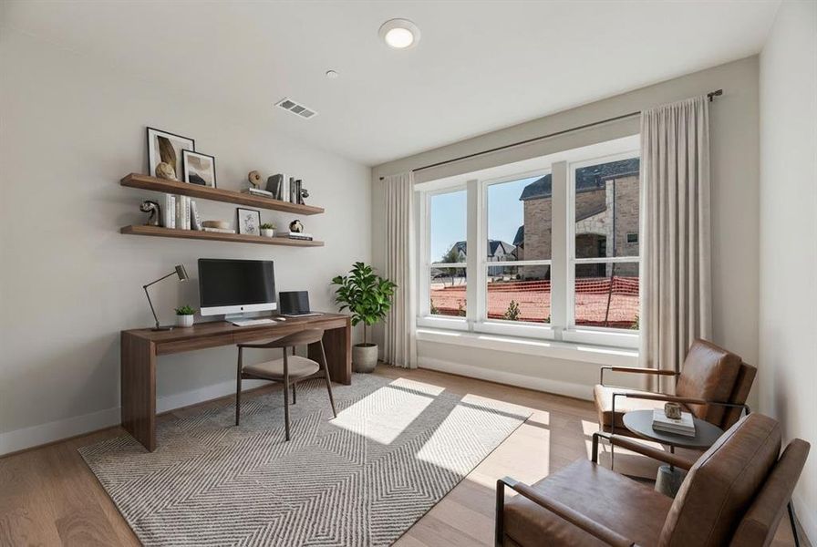 Furnished interior view inside a new home in Providence Cove, McKinney (Image 6). Furnished interior view inside a new home in Providence Cove, McKinney (Image 6).