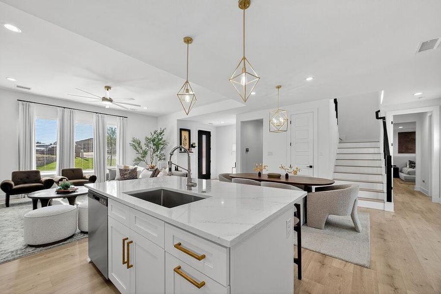 Furnished interior view inside a new home in , Dallas (Image 11). Furnished interior view inside a new home in , Dallas (Image 11).