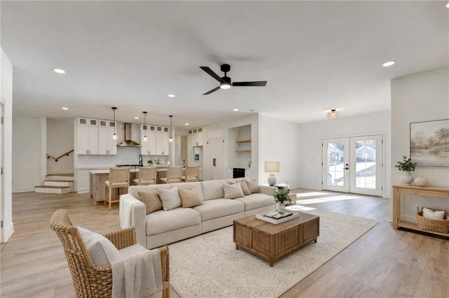 Furnished interior view inside a new home in , Sugar Hill (Image 6). Furnished interior view inside a new home in , Sugar Hill (Image 6).