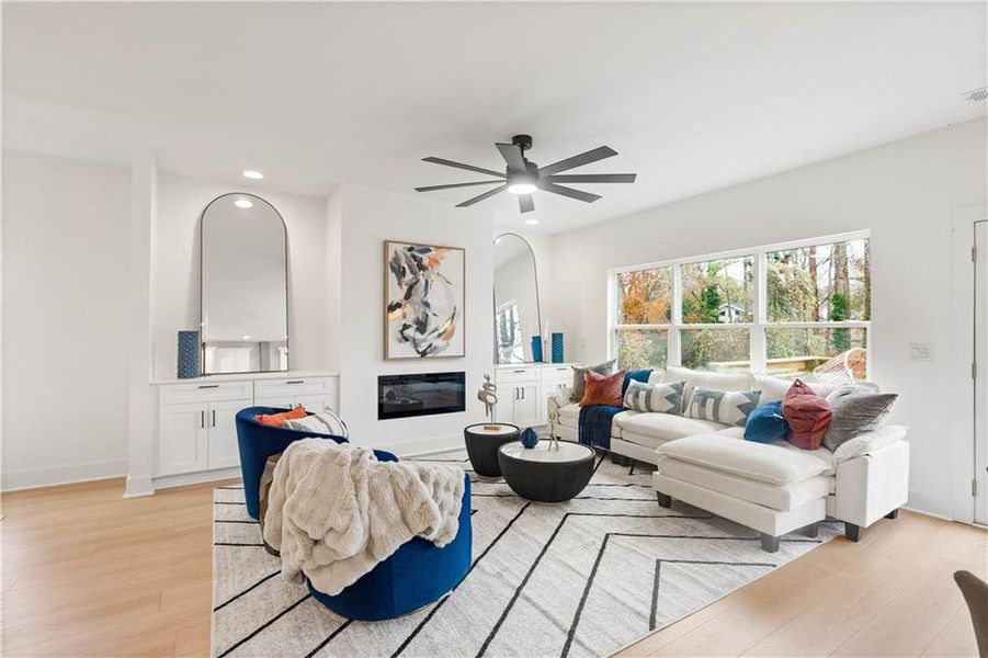 Furnished interior view inside a new home in , Atlanta (Image 13).