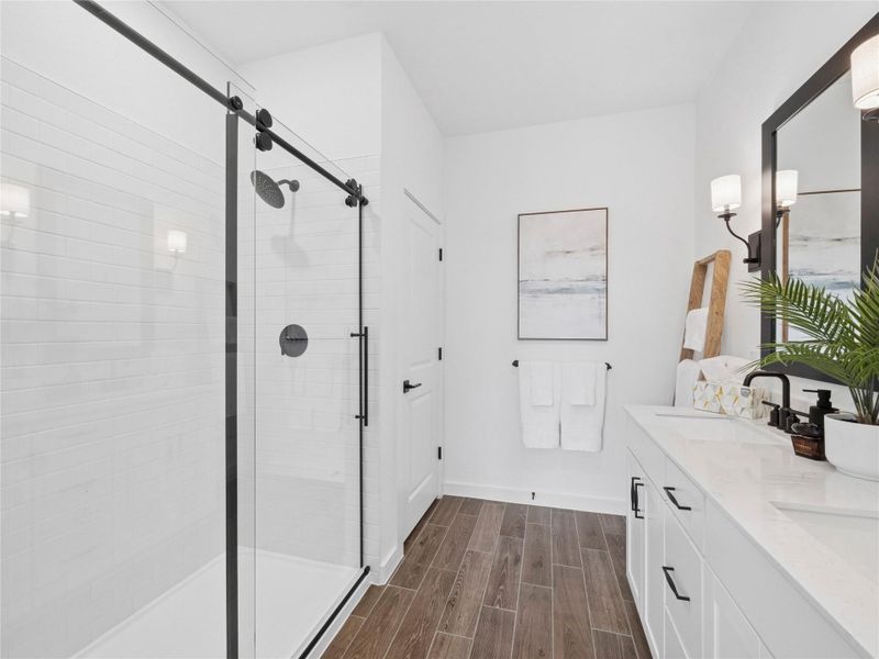 Serene primary bath (*Photo not of actual home and used for illustration purposes only.)