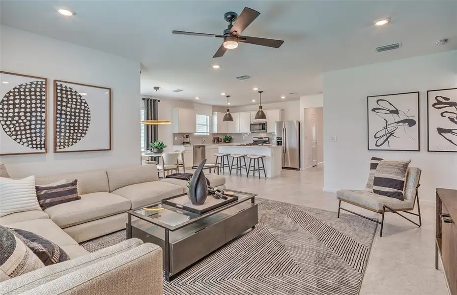 Furnished interior view inside a new home in Lakespur Wellen Park, Venice (Image 5).