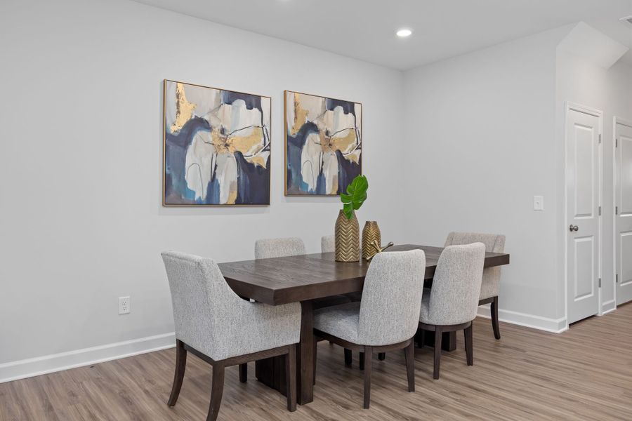 Representative furnished interior of a home built from the The Warren by Davidson Homes LLC in Gregory Village Townhomes, Lillington (Image 7).