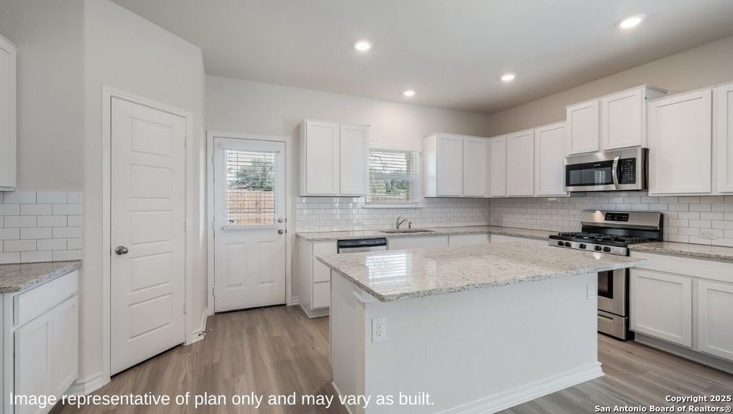 Furnished interior view inside a new home in Brookstone Creek, San Antonio (Image 3).