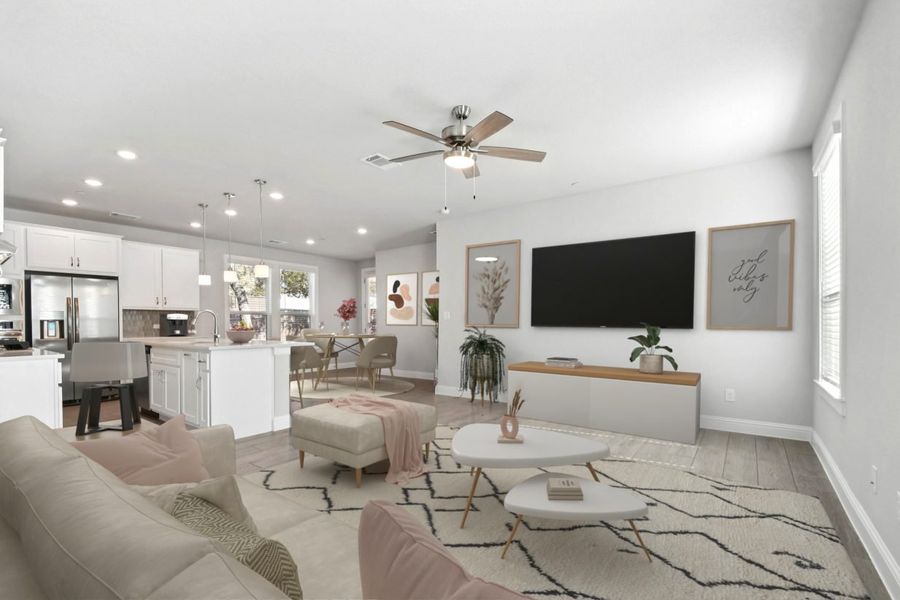 Furnished interior view inside a new home in Clear Creek, Round Rock (Image 6).