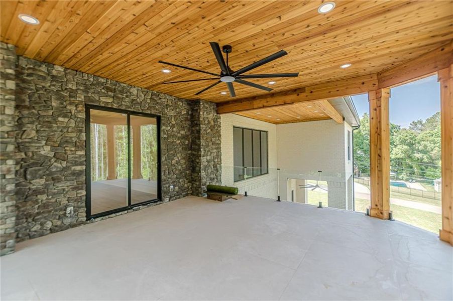 Exterior details and patio area of a home in , McDonough (Image 46).