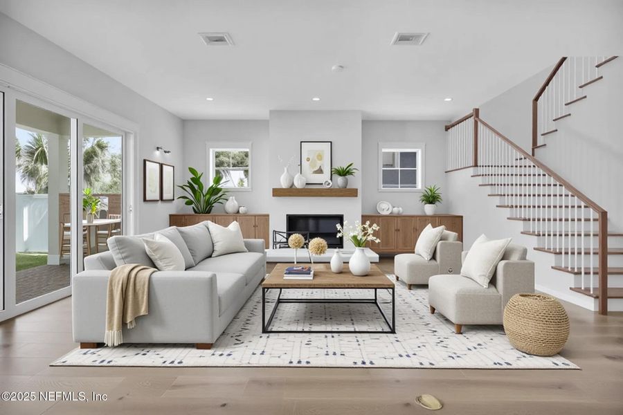 Furnished interior view inside a new home in , Atlantic Beach (Image 20). Furnished interior view inside a new home in , Atlantic Beach (Image 20).