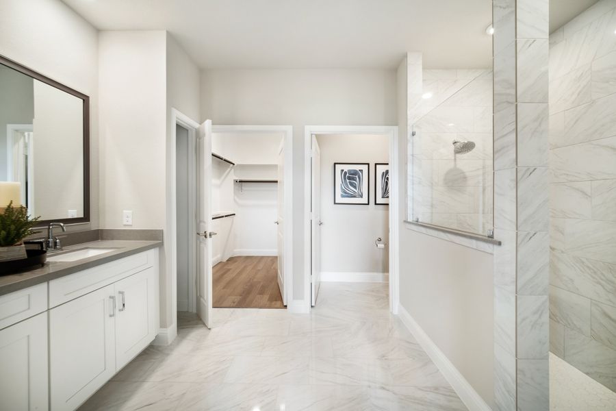 Furnished interior view inside a new home in Elyson, Katy (Image 7).