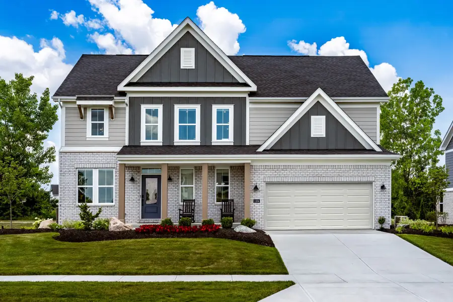 Representative exterior photo of a completed home built from the Wyatt by Fischer Homes in Leeland Farms, Fuquay Varina, NC (Image 2). Representative exterior photo of a completed home built from the Wyatt by Fischer Homes in Leeland Farms, Fuquay Varina, NC (Image 2).