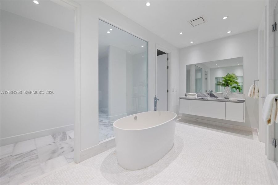 Furnished interior view inside a new home in , Miami (Image 8).