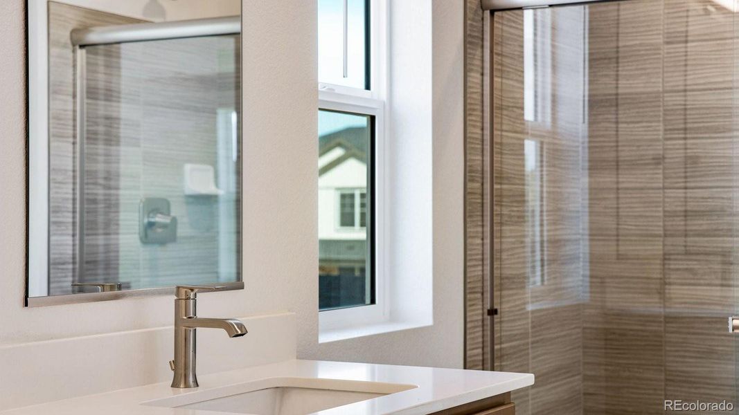 Close-up of interior finishes inside a home in Trails at Crowfoot, Parker (Image 18).