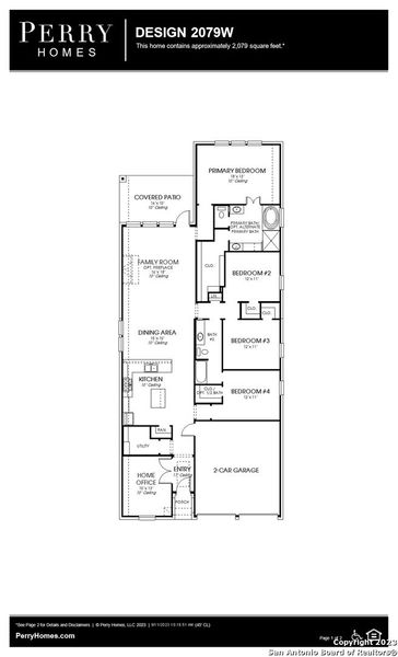 2D floor plan layout of this home in Ladera 45', San Antonio, TX (Image 3). 2D floor plan layout of this home in Ladera 45', San Antonio, TX (Image 3).