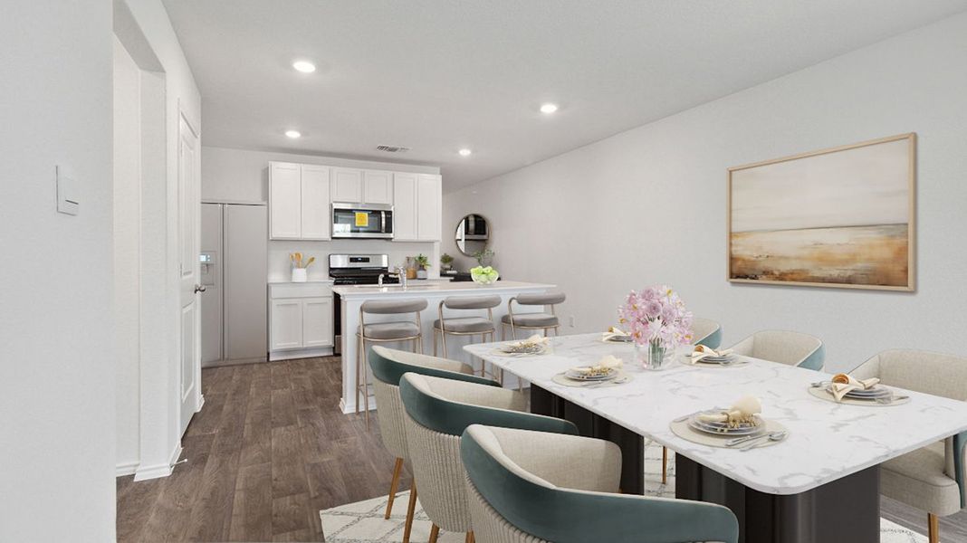 Representative furnished interior of a home built from the Caprock by D.R. Horton in Watermark, Alvin (Image 7).