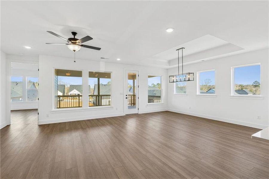 Spacious, unfurnished interior of a new home in Crescent Pointe at Great Sky, Canton (Image 13).