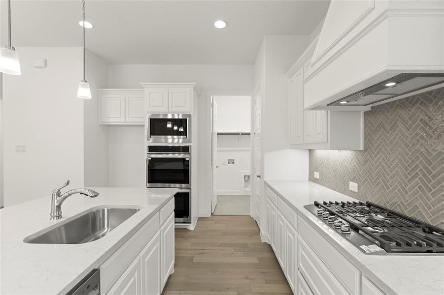 Furnished interior view inside a new home in Villas at Long Branch, Rowlett (Image 8).