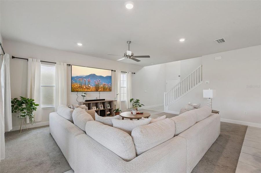 Furnished interior view inside a new home in , Harmony (Image 8). Furnished interior view inside a new home in , Harmony (Image 8).