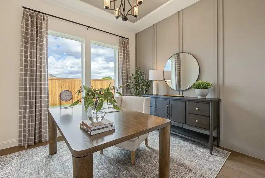 Furnished interior view inside a new home in Leonard Trails, Anna (Image 24).