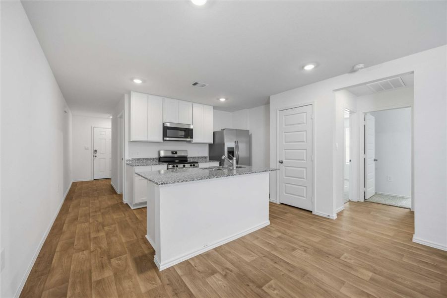 Furnished interior view inside a new home in Garver Heights, Houston (Image 6). Furnished interior view inside a new home in Garver Heights, Houston (Image 6).