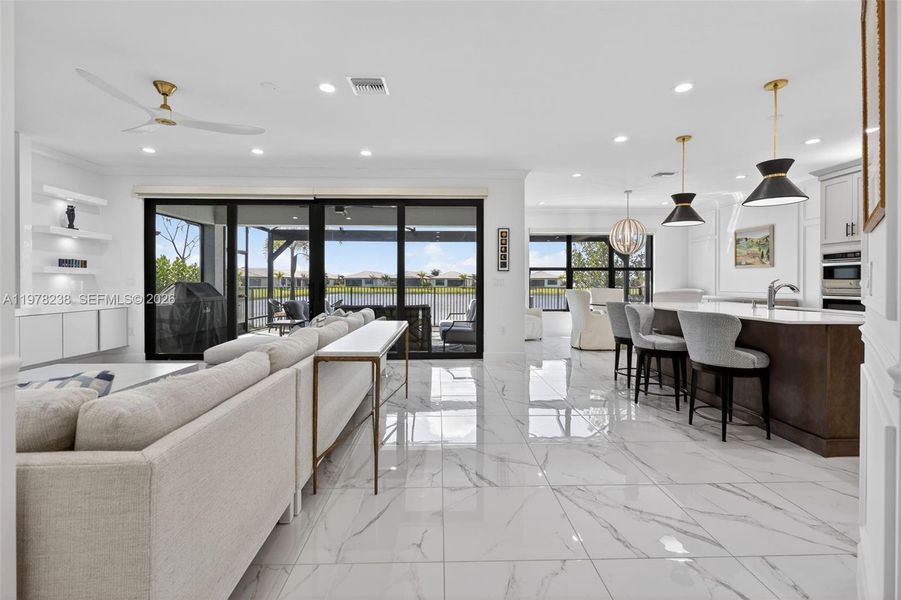 Furnished interior view inside a new home in , Port St. Lucie (Image 37).