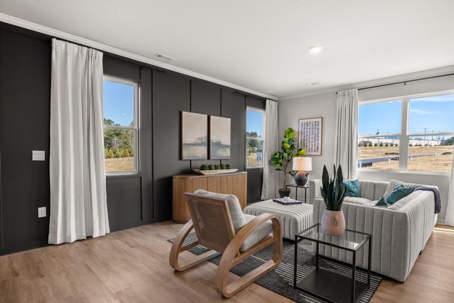 Furnished interior view inside a new home in Hughes Court, Dawsonville (Image 11).