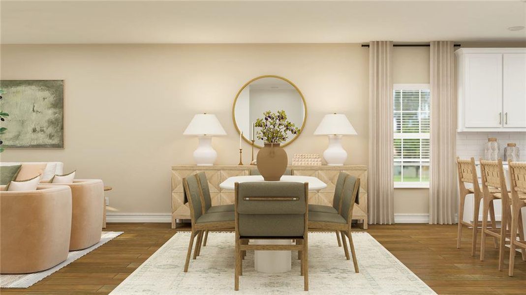 Furnished interior view inside a new home in Townes at Manhattan Crossing, Tampa (Image 6). Furnished interior view inside a new home in Townes at Manhattan Crossing, Tampa (Image 6).