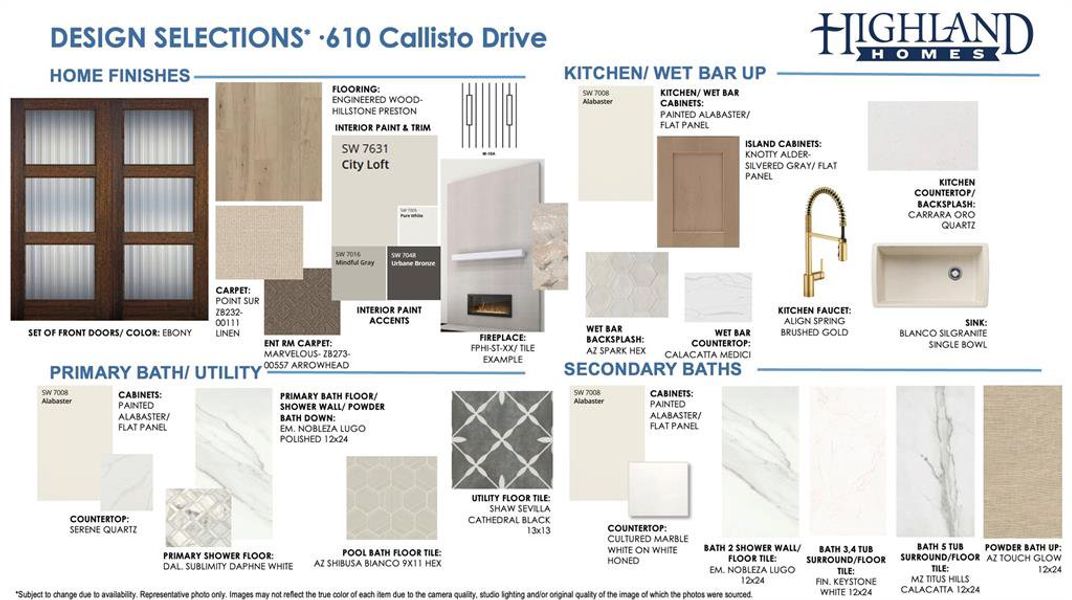 Sample of building materials used in homes in StarView, Prosper (Image 2).