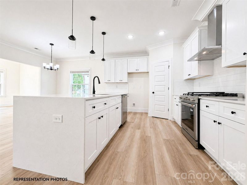 Furnished interior view inside a new home in , Charlotte (Image 5).