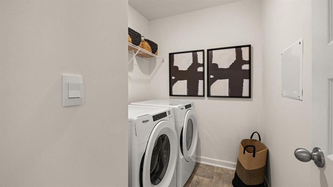 Furnished interior view inside a new home in Fox Crossing, Griffin (Image 29).