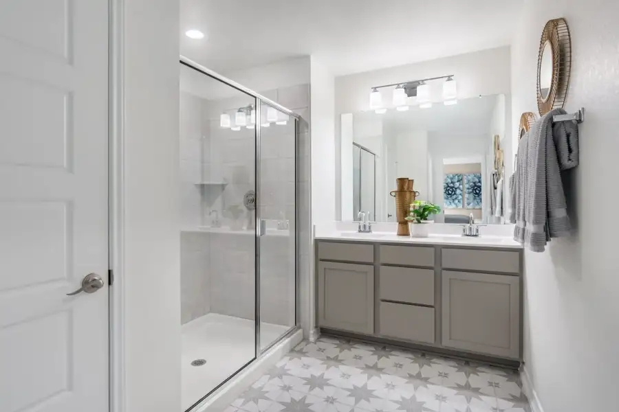 Representative furnished interior of a home built from the 2154 by KB Home in Espino Trails, San Antonio (Image 10).
