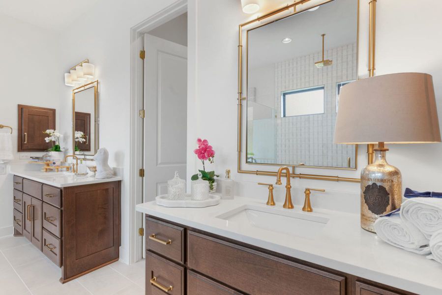 Furnished interior view inside a new home in Enchanted Bluff, Garden Ridge (Image 31). Furnished interior view inside a new home in Enchanted Bluff, Garden Ridge (Image 31).