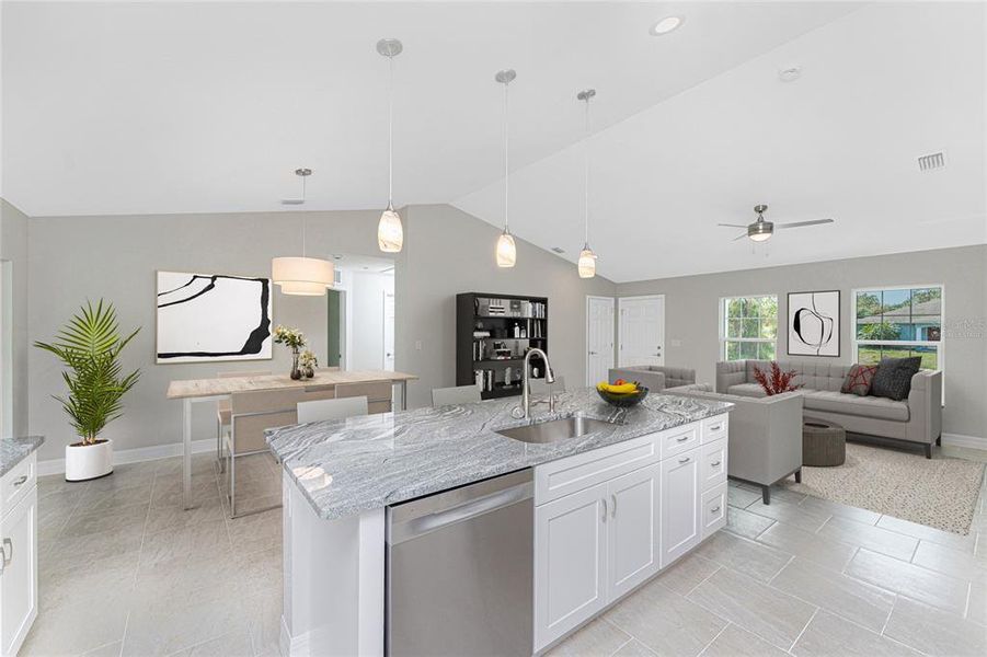 Furnished interior view inside a new home in , North Port (Image 4).