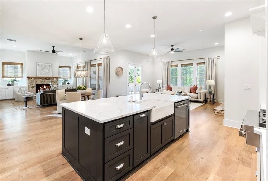 Furnished interior view inside a new home in , Buford (Image 26).