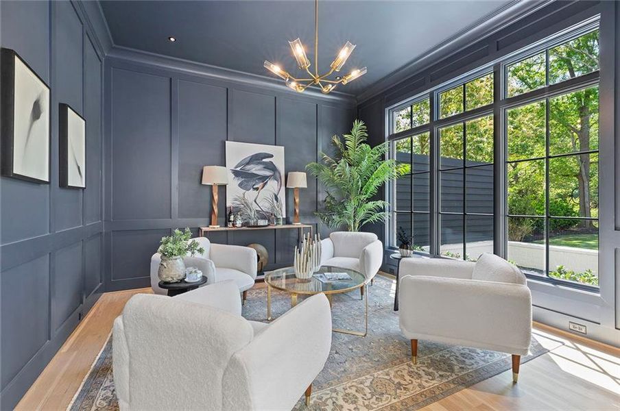 Furnished interior view inside a new home in , Atlanta (Image 55).