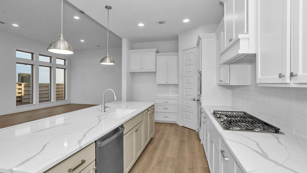 Furnished interior view inside a new home in Austin Point 60', Richmond (Image 4).