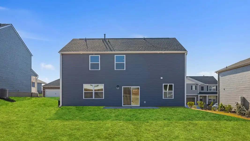 Exterior details and patio area of a home in Waverly Station, Greenwood (Image 3).