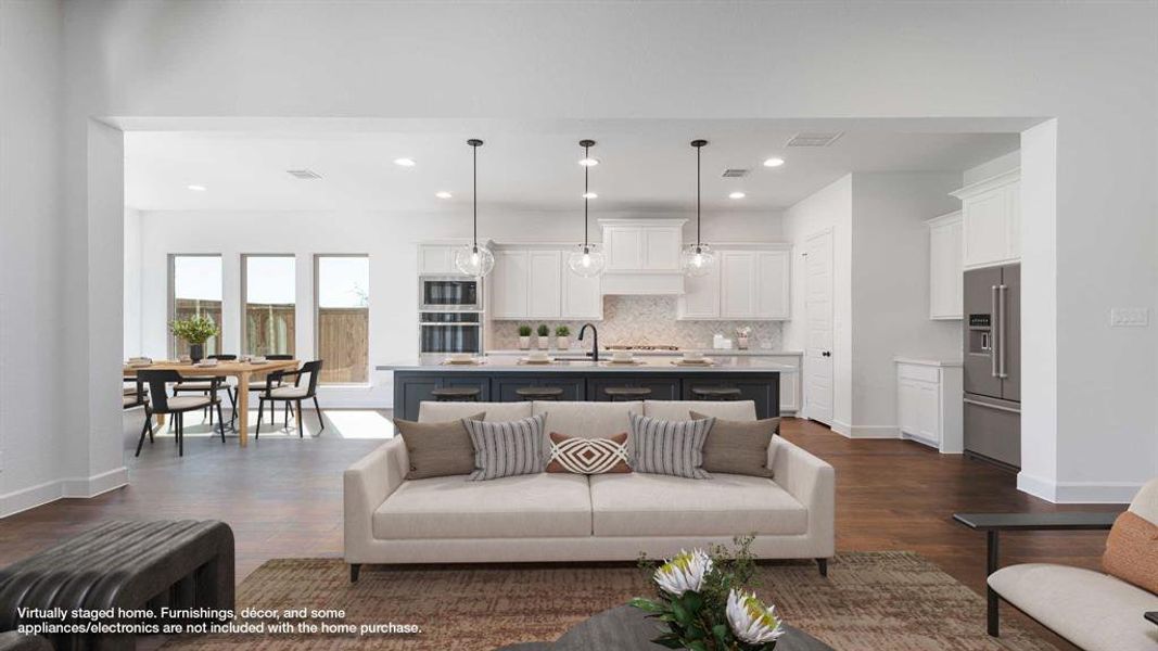 Furnished interior view inside a new home in North Sky 65', Celina (Image 10). Furnished interior view inside a new home in North Sky 65', Celina (Image 10).