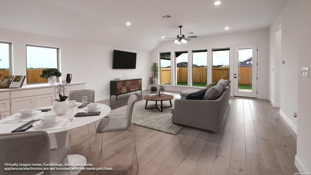 Furnished interior view inside a new home in Meadows of Mill Creek, Seguin (Image 15).