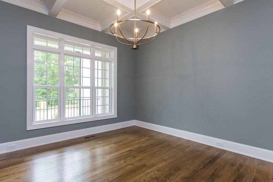 Representative unfurnished interior of a home built from the Shelby Tudor by Homes by Dickerson in Cattail, Clayton (Image 8).