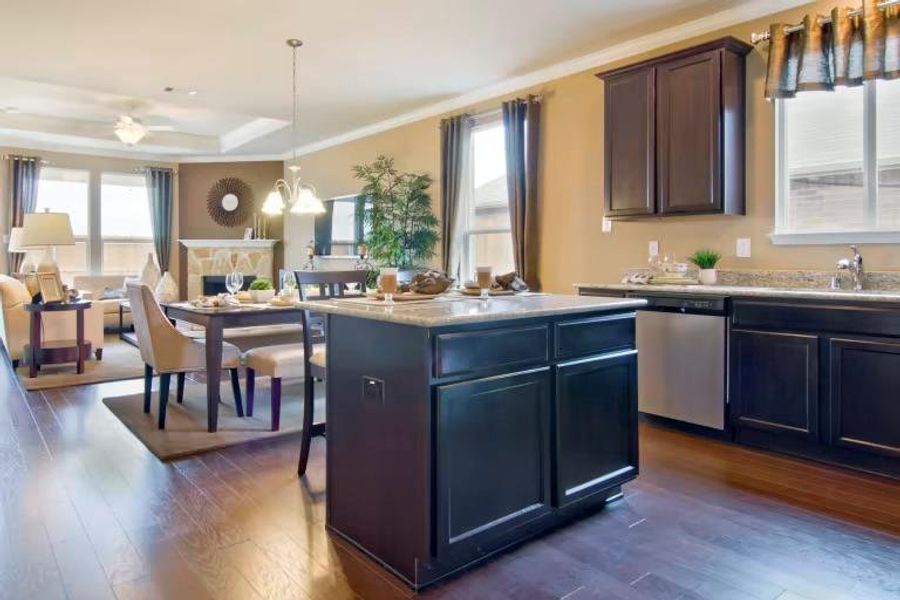 Photo of Centex model home with same floor plan, not of actual home listed.