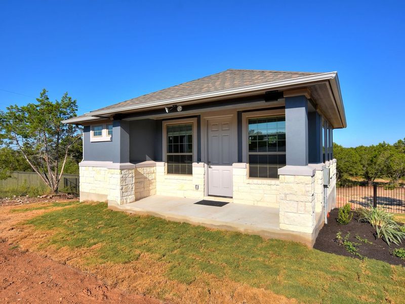 Representative exterior details of a home built from the Game Room by Giddens Homes in Whispering Wind, Bertram (Image 14).
