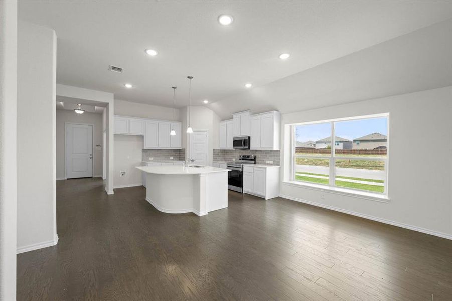 Furnished interior view inside a new home in Summer Crest, Crowley (Image 12).