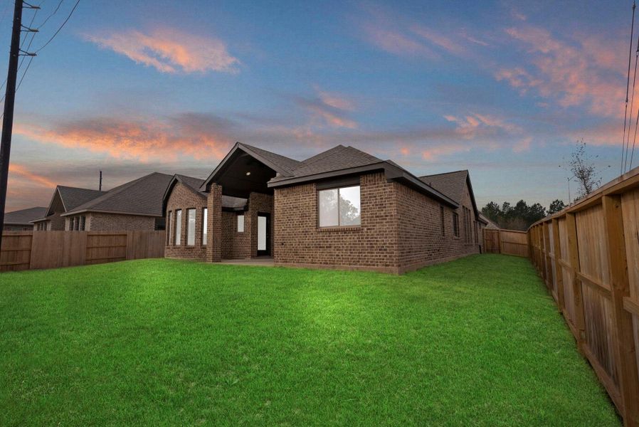 Exterior details and patio area of a home in Escondido, Magnolia (Image 23).