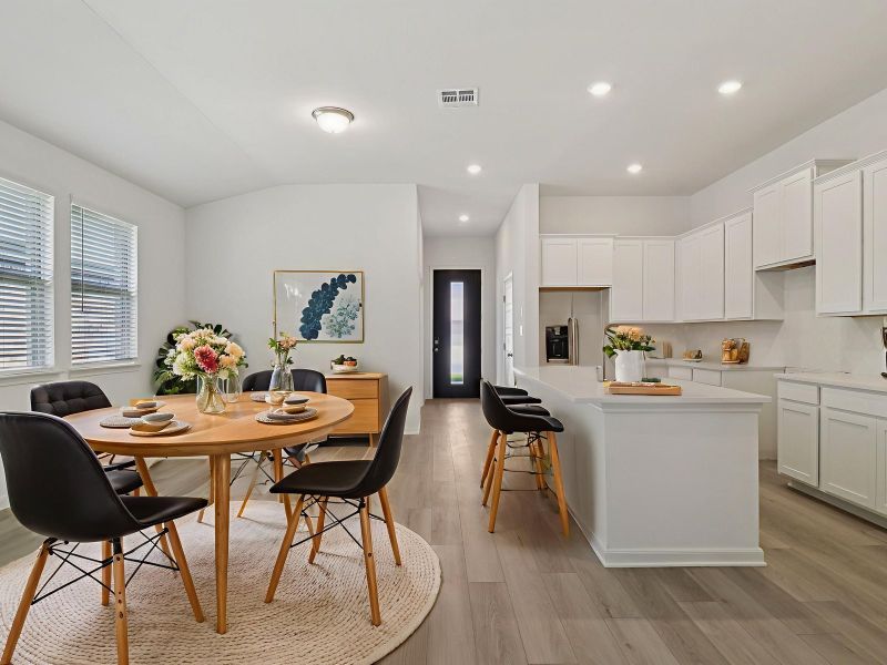 Furnished interior view inside a new home in Royal Crest, San Antonio (Image 3).