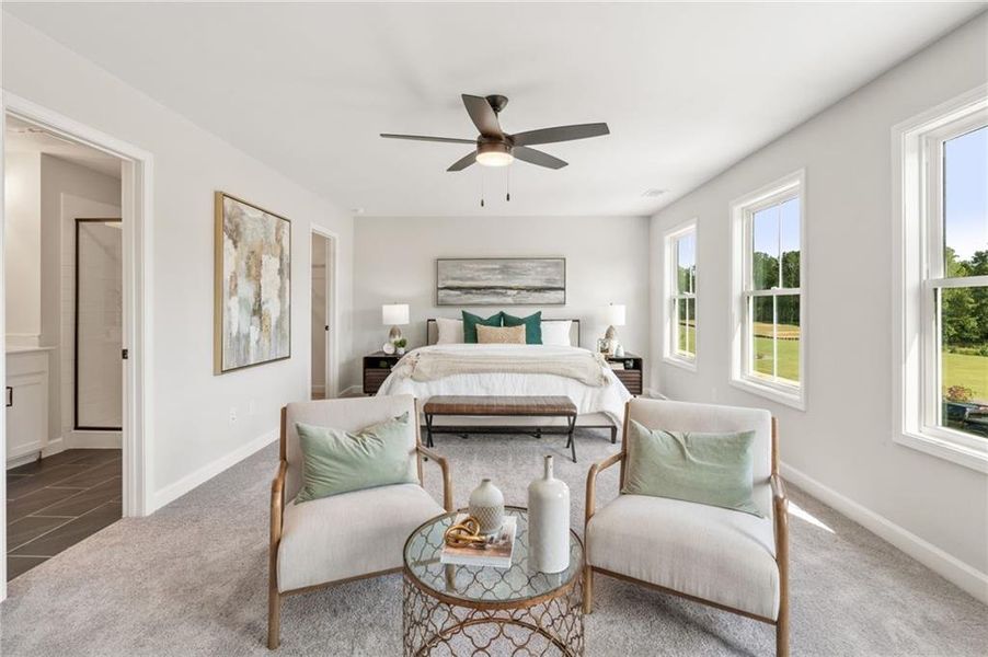 Furnished interior view inside a new home in Cherokee Township, Acworth (Image 7).