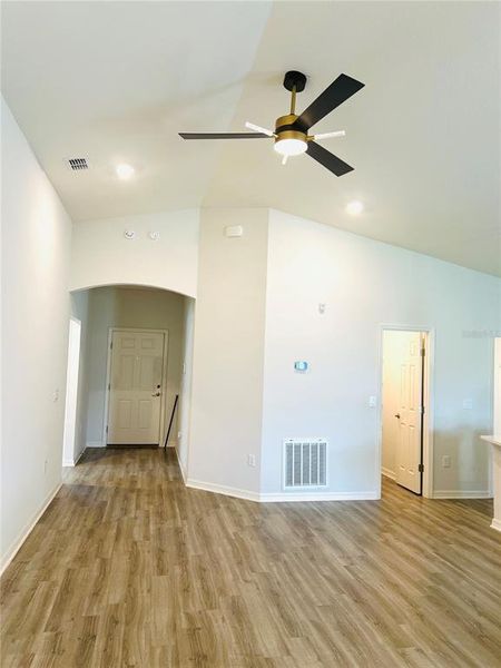 Front entrance and  living space