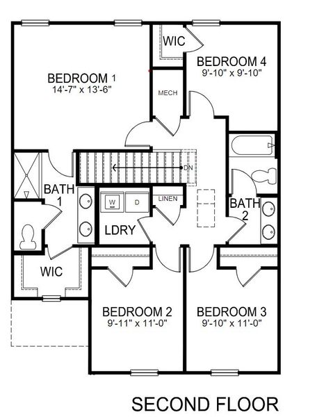 2D floor plan layout of this home in Gibson Grove, Laurens, SC (Image 5). 2D floor plan layout of this home in Gibson Grove, Laurens, SC (Image 5).