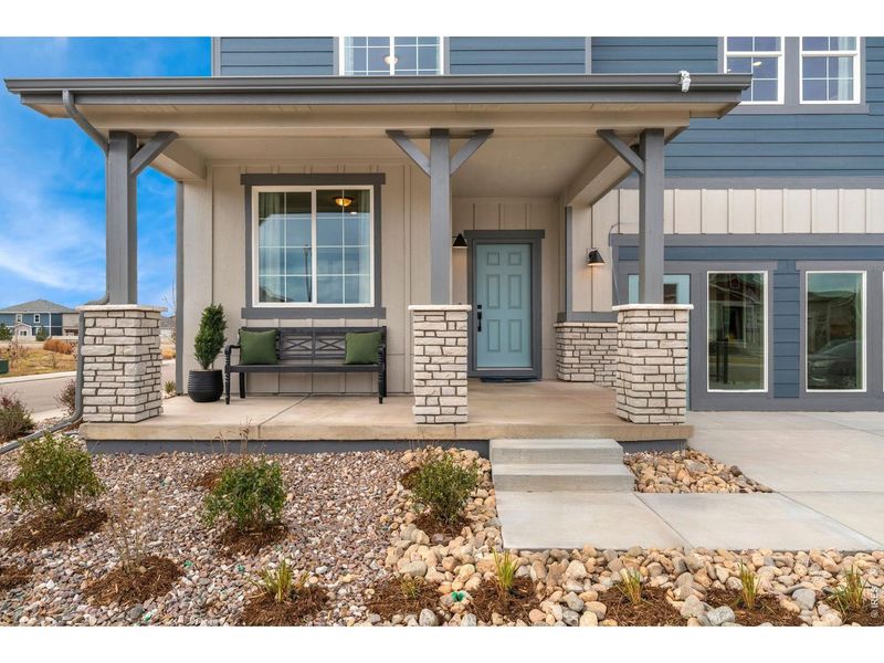 Exterior details and patio area of a home in Hidden Creek, Frederick (Image 3).
