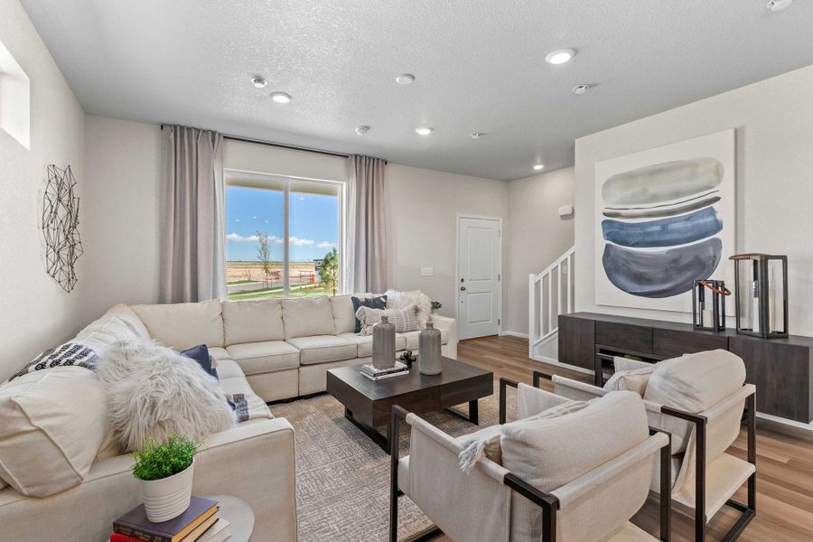 Furnished interior view inside a new home in Banning Lewis Ranch - New Homes Colorado Springs, Colorado Springs (Image 10).