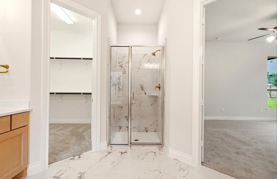 Furnished interior view inside a new home in Bridgeland 60′, Cypress (Image 15).